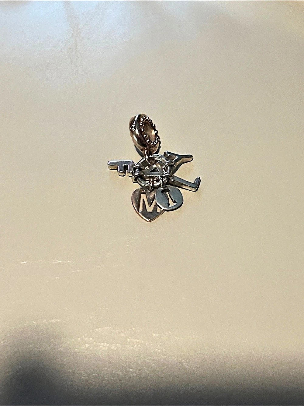 Pandora Family Letters Dangle Charm Silver